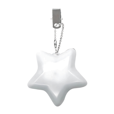 Heart-Shaped Touch Light Keychain with Clip, Chain and Automatic Shut-Off