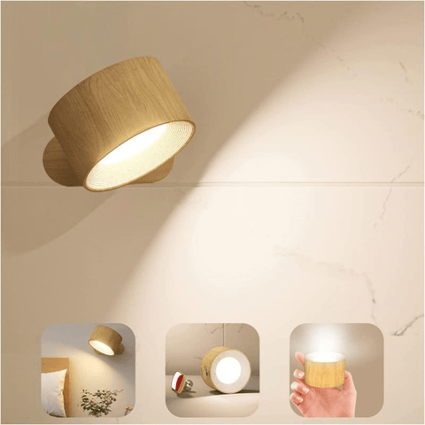 Rechargeable 360° Adjustable LED Wall Light with USB Charging