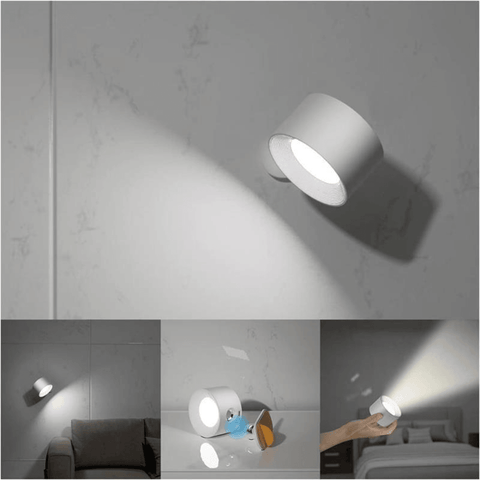 Rechargeable 360° Adjustable LED Wall Light with USB Charging