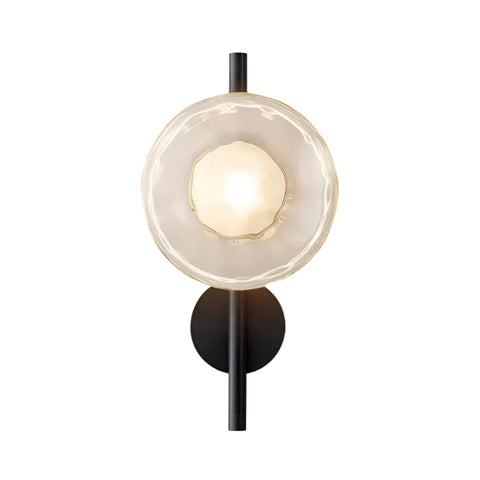 Wall Light with Round Glass Shade