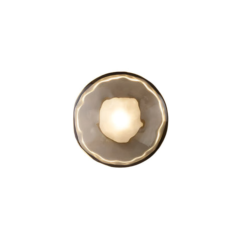 Wall Light with Round Glass Shade