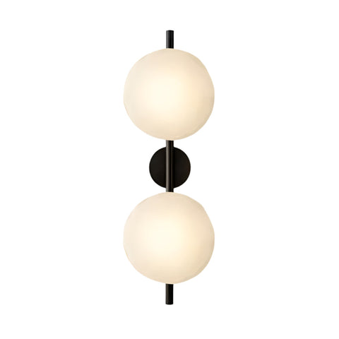 Wall Light with Round Glass Shade