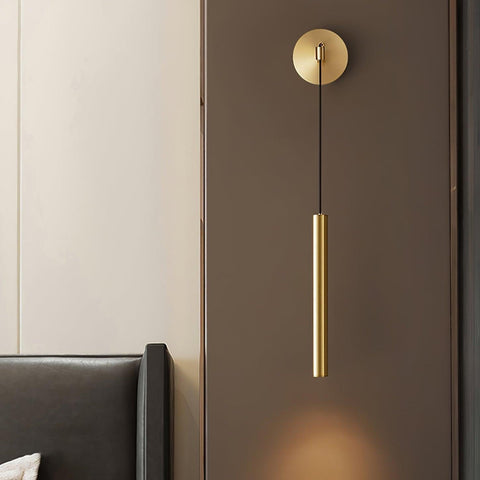 Modern Hanging LED Wall Sconce for Bedroom and Hallway Lighting