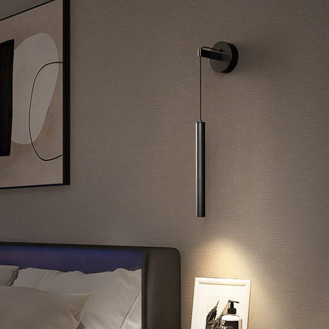 Modern Hanging LED Wall Sconce for Bedroom and Hallway Lighting
