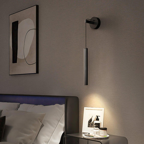 Modern Hanging LED Wall Sconce for Bedroom and Hallway Lighting