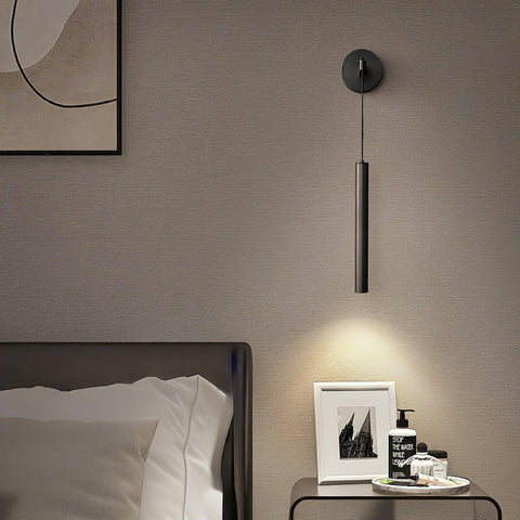 Modern Hanging LED Wall Sconce for Bedroom and Hallway Lighting