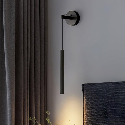 Modern Hanging LED Wall Sconce for Bedroom and Hallway Lighting