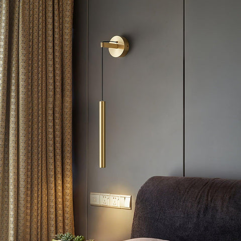 Modern Hanging LED Wall Sconce for Bedroom and Hallway Lighting