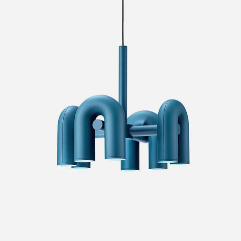 Cirkus Adjustable Chandelier with Rotating U-Shaped Heads