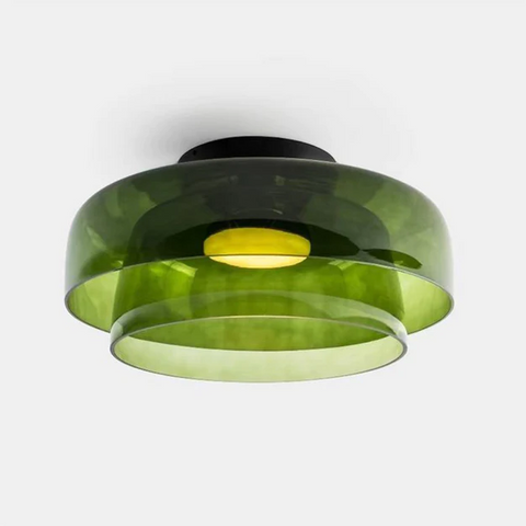 Modern Layered Glass LED Ceiling Light for Contemporary Living Spaces