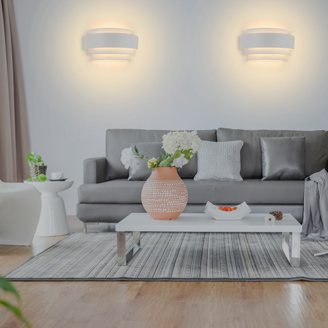 Curved LED Wall Sconce with Sculptural Spiral Form for Interiors