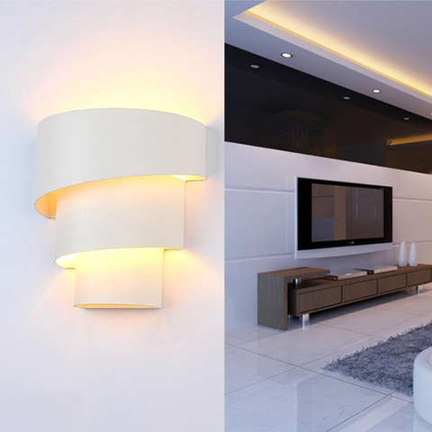 Layered Spiral LED Wall Sconce for Soft Interior Accent Lighting