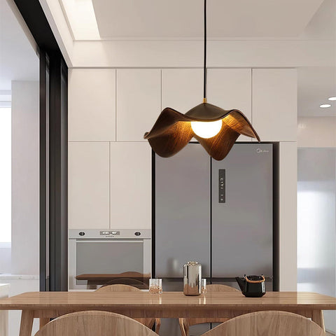 Pendant Light with Lotus Resin Shade