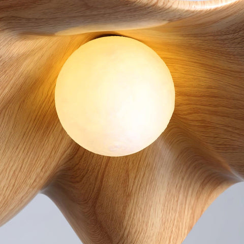 Pendant Light with Lotus Resin Shade