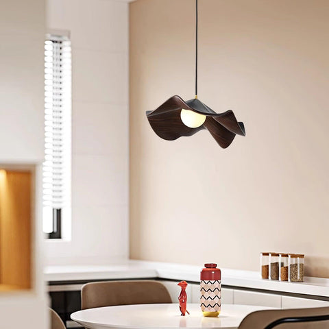 Pendant Light with Lotus Resin Shade