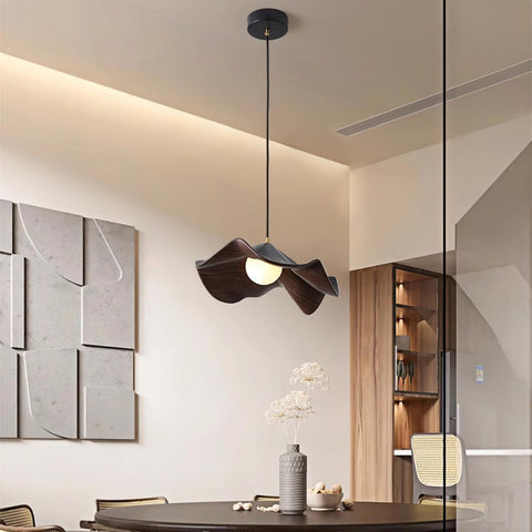 Pendant Light with Lotus Resin Shade