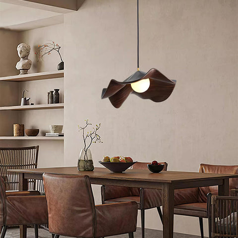 Pendant Light with Lotus Resin Shade