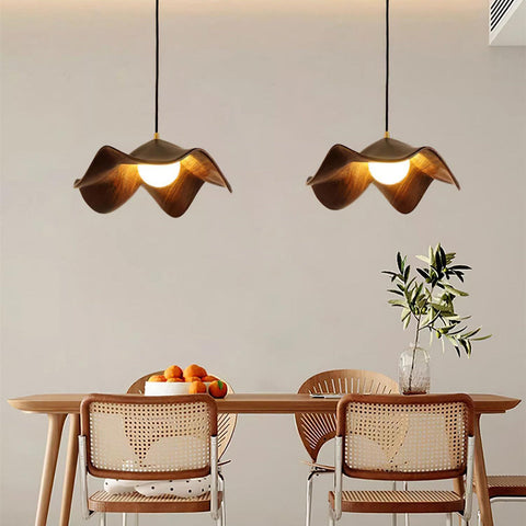 Pendant Light with Lotus Resin Shade