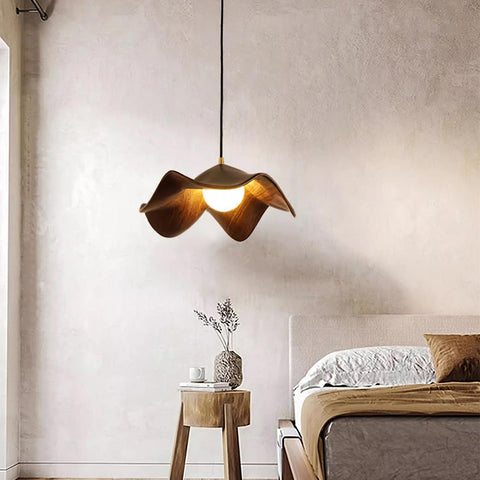 Pendant Light with Lotus Resin Shade