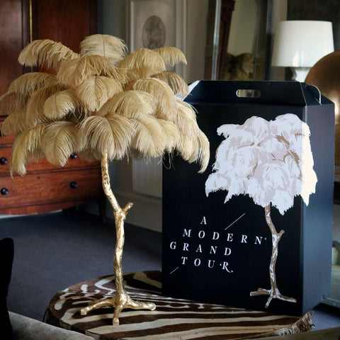 Feather Floor and Table Lamp for Bedrooms and Decorative Living Spaces