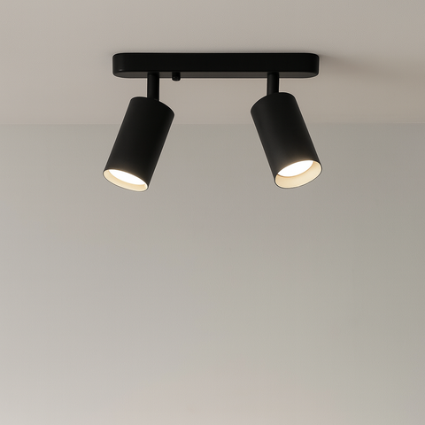 Adjustable Dual-Head Ceiling Spotlight for Kitchen and Task Lighting