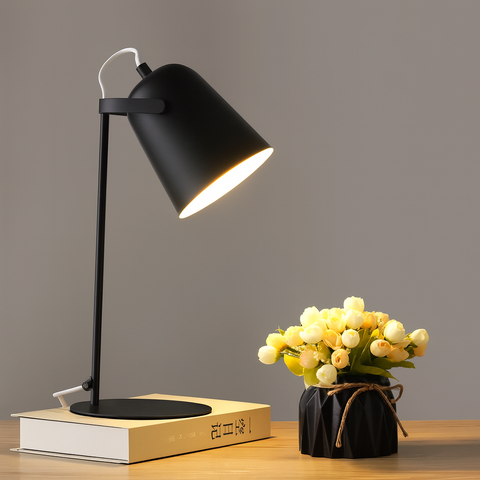 Scandinavian Adjustable Iron Desk Lamp for Reading and Workspace Lighting