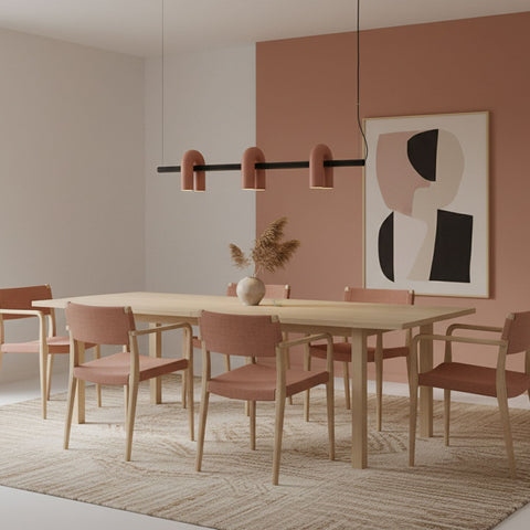 Cirkus Adjustable Chandelier with Rotating U-Shaped Heads