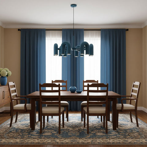 Cirkus Adjustable Chandelier with Rotating U-Shaped Heads