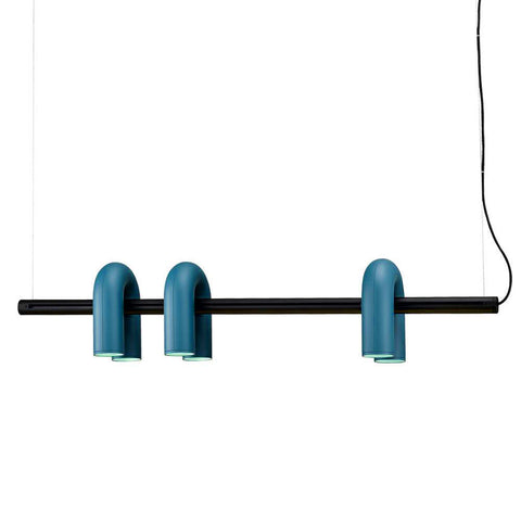 Cirkus Adjustable Chandelier with Rotating U-Shaped Heads