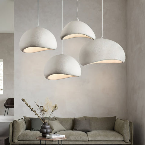 Modern Textured Dome Pendant Light with Adjustable Suspension for Contemporary Interiors