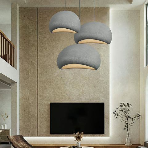 Modern Textured Dome Pendant Light with Adjustable Suspension for Contemporary Interiors