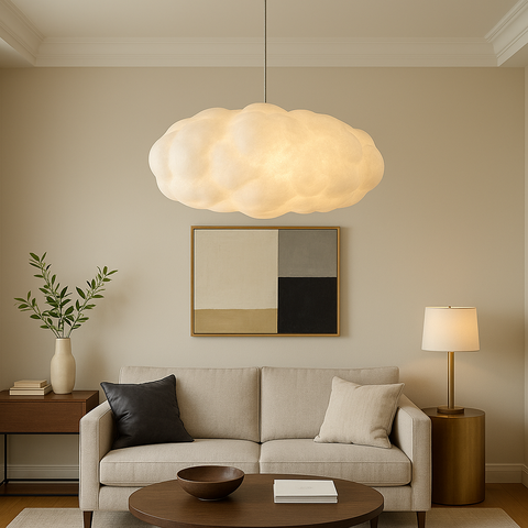 Cloud-Shaped Pendant Light for Bedrooms, Lounges, and Dining Areas