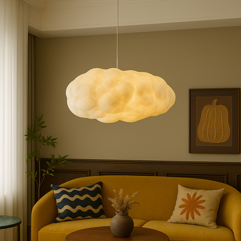 Cloud-Shaped Pendant Light for Bedrooms, Lounges, and Dining Areas