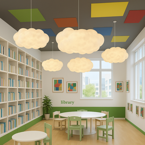 Cloud-Shaped Pendant Light for Bedrooms, Lounges, and Dining Areas