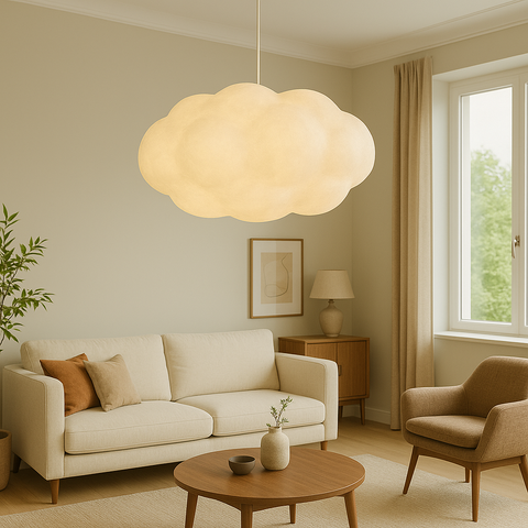 Cloud-Shaped Pendant Light for Bedrooms, Lounges, and Dining Areas