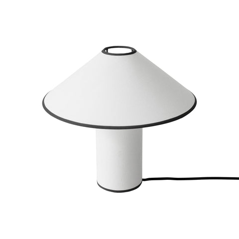 Modern Fabric Shade Table Lamp with E26 or E27 Bulb Socket and Cable Switch
