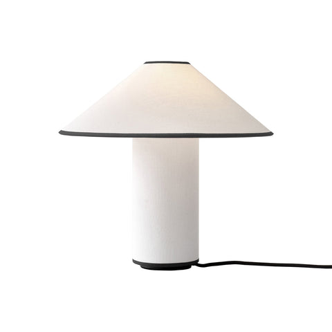 Modern Fabric Shade Table Lamp with E26 or E27 Bulb Socket and Cable Switch