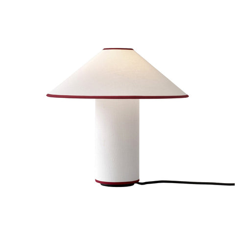 Modern Fabric Shade Table Lamp with E26 or E27 Bulb Socket and Cable Switch