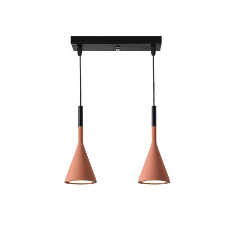 Concrete Cone Pendant Light for Kitchen Island and Dining Lighting