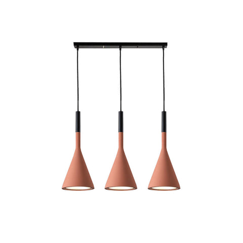 Concrete Cone Pendant Light for Kitchen Island and Dining Lighting