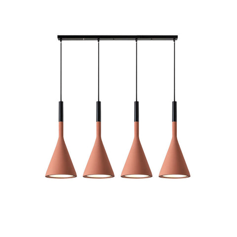 Concrete Cone Pendant Light for Kitchen Island and Dining Lighting