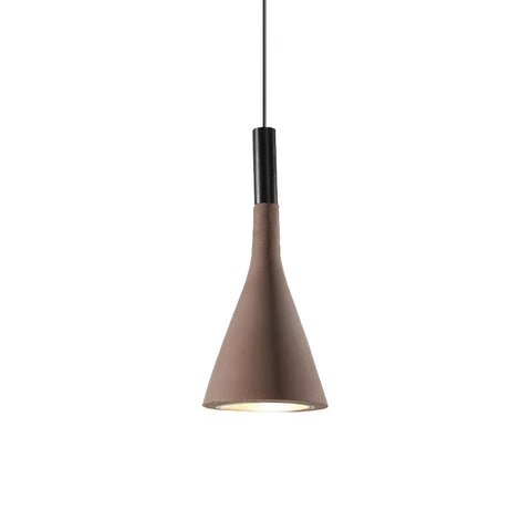 Concrete Cone Pendant Light for Kitchen Island and Dining Lighting