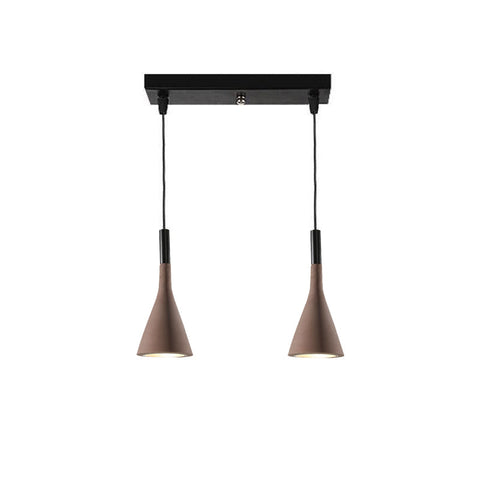 Concrete Cone Pendant Light for Kitchen Island and Dining Lighting