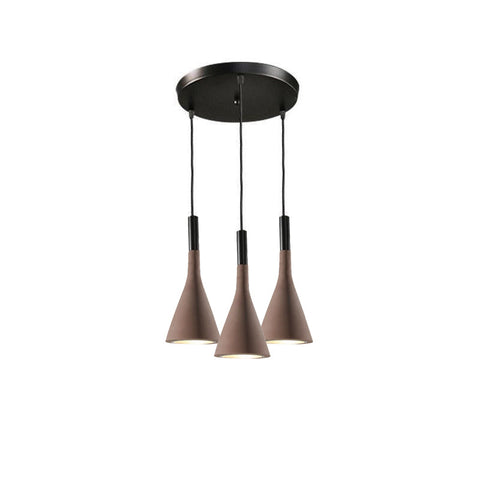 Concrete Cone Pendant Light for Kitchen Island and Dining Lighting