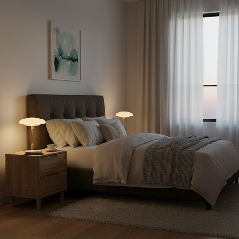Metal and Glass LED Table Lamp