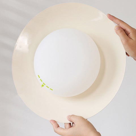 Acrylic Bowl Pendant Light with Integrated LED