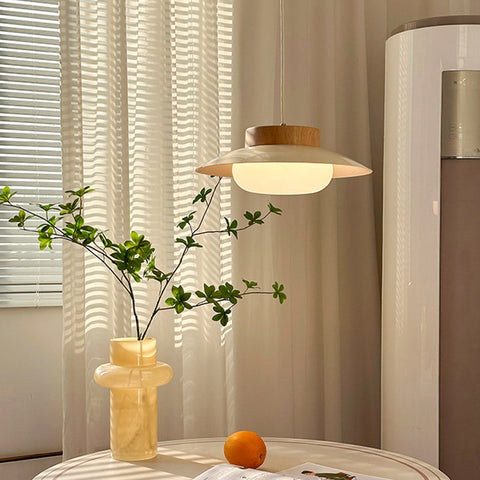 Acrylic Bowl Pendant Light with Integrated LED