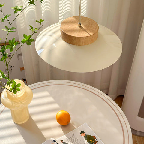 Acrylic Bowl Pendant Light with Integrated LED