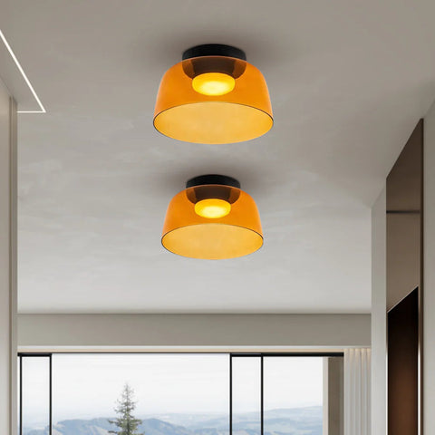 Modern Layered Glass LED Ceiling Light for Contemporary Living Spaces