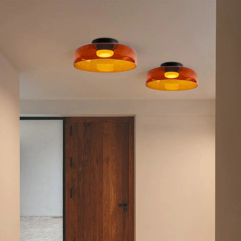 Modern Layered Glass LED Ceiling Light for Contemporary Living Spaces